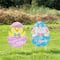 Glitzhome® 24" Easter Metal Bunny & Chick Egg Yard Stake Set